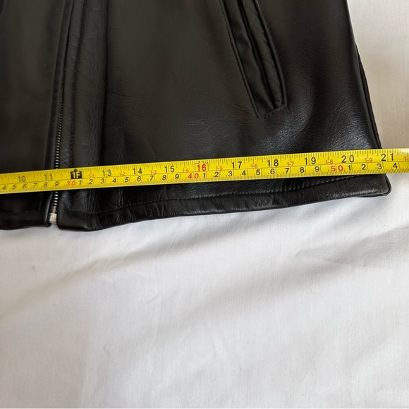 Vintage 1940’s Fidelity SPortswear Steerhide Leather black racer biker jacket - Picture 16 of 16